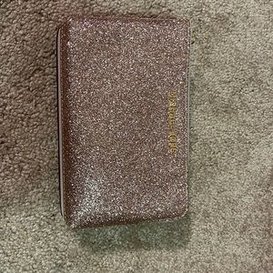 Glitter pink and pale pink Michael kors wristlet